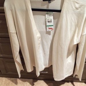 Off white button down sweater