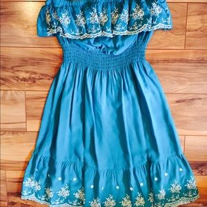 Forever 21 Turquoise Dress