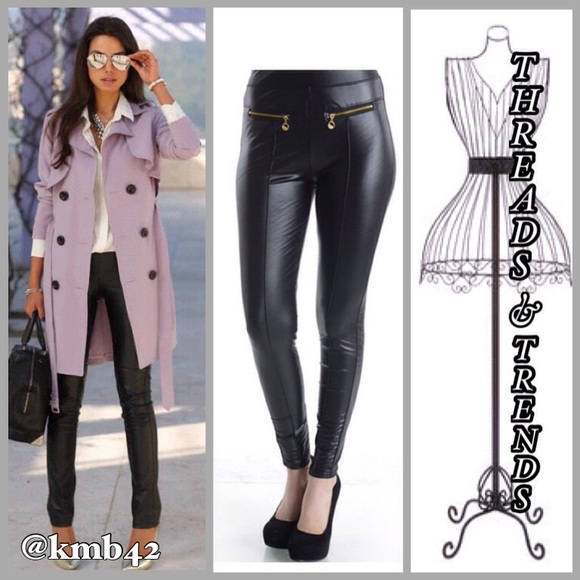 Threads & Trends Pants - Vegan Leather Skinnies