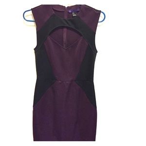 Purple and black dress