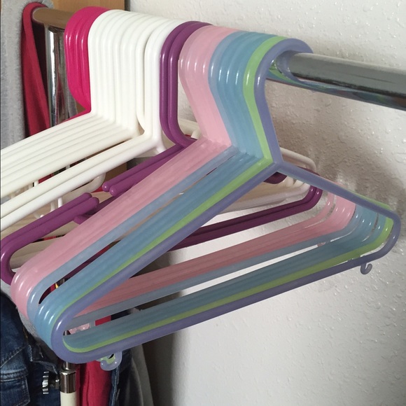 Multi colored small sized cloth hangers!!