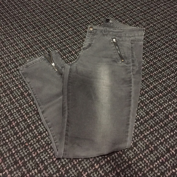 Distressed Black Jeans