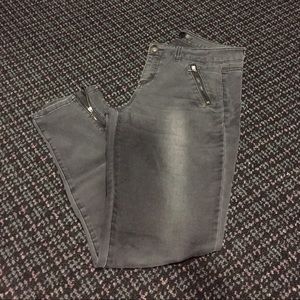 Distressed Black Jeans