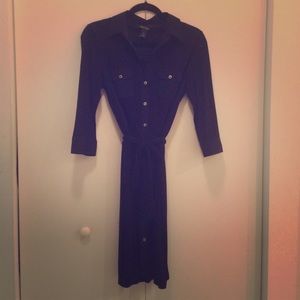 WHBM Matte Jersey Shirtdress