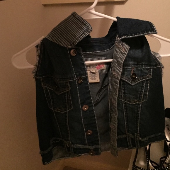 blue jean vest