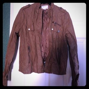 NWOT Vegan Leather Jacket