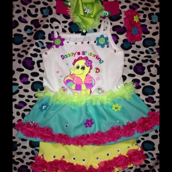 Custom made under the sea outfit plus accessories!