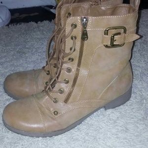 Tan Combat Boots