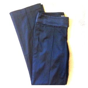 Bebe shiny black flared pants