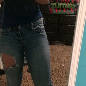 Gap distressed skinny jeans 28r - "always skinny"