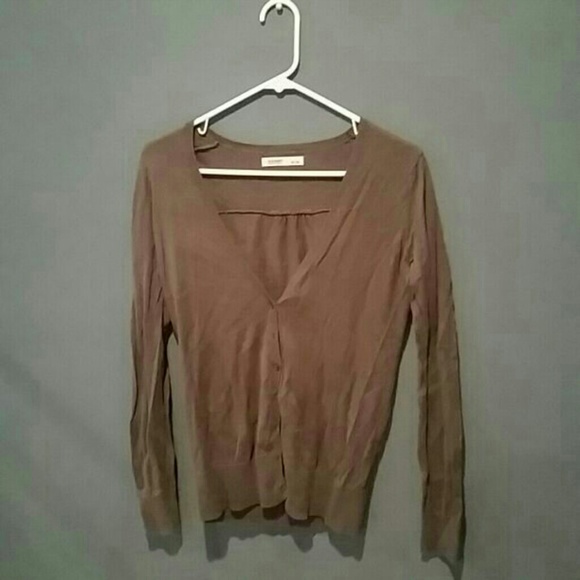 Brown boyfriend cardigan