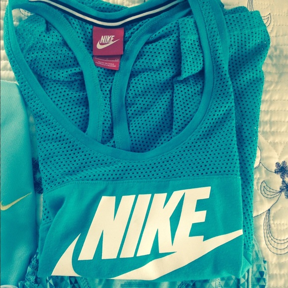 Blue Nike Work-Out Tank