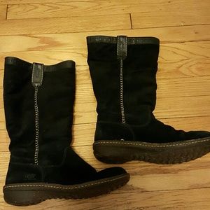 Black suede ugg boots