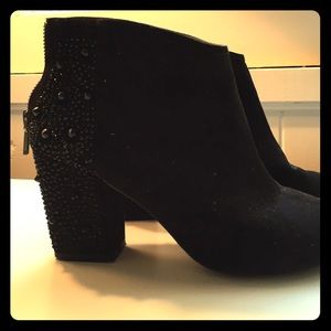 Zara Black Studded Ankle Boots