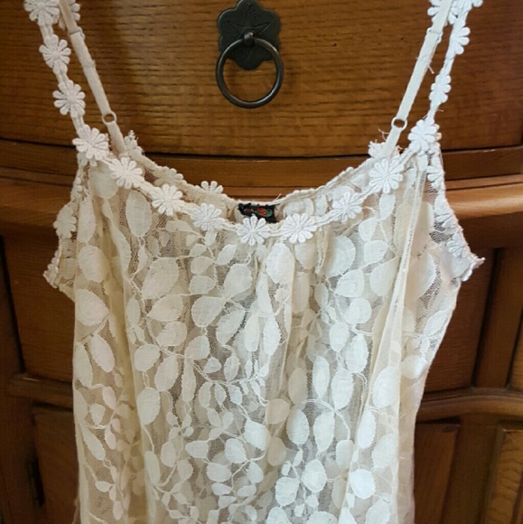 💚ivory Lace Top
