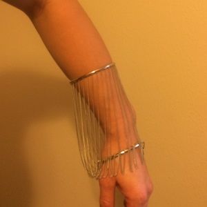 Swatch Bijoux silver arm bracelet with chains
