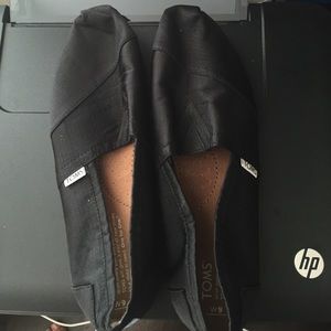 New Black TOMS Slip Ons