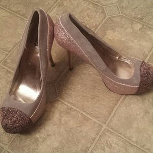 Sparkle/Suede Heels