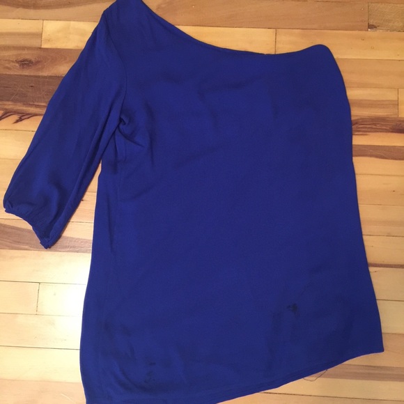 One shoulder blue dress - Picture 2 of 2