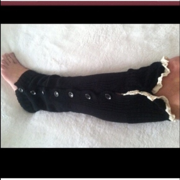 2/$25 Soft Knit Button Down Leg Warmers - Picture 2 of 3