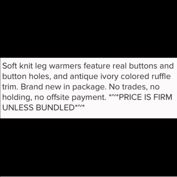 2/$25 Soft Knit Button Down Leg Warmers - Picture 3 of 3