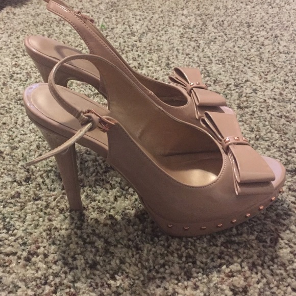 Peach heels