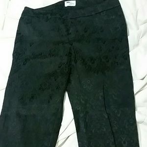 Black detailed dress pants