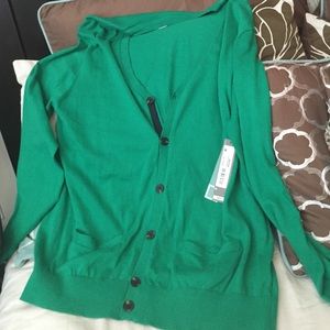 Bright Green Cardigan