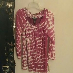 NWT INC tie dyed blouse