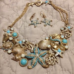 Necklace with matching earrings