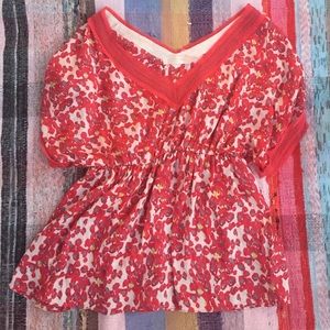 NM Couture Floral Print Blouse