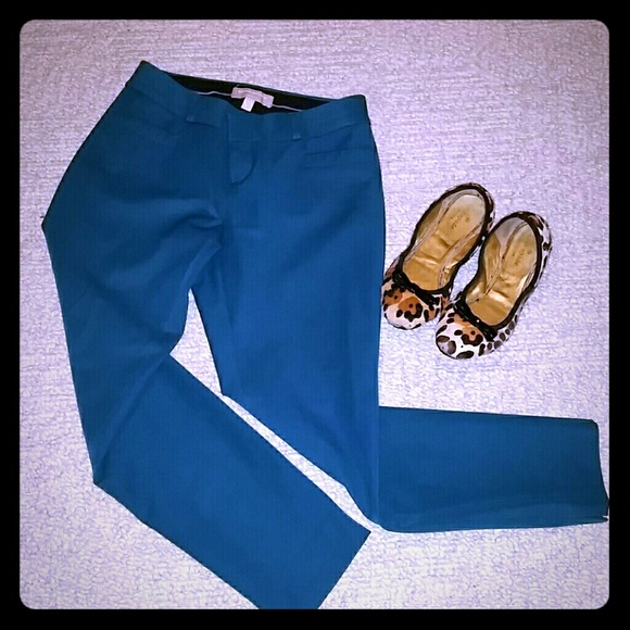 Petite Teal ankle pants