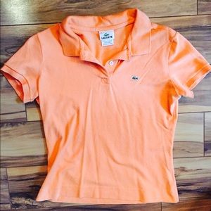 Lacoste orange polo