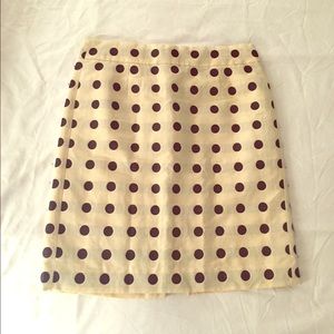 J. Crew polka dot skirt
