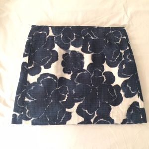 J. Crew floral mini skirt