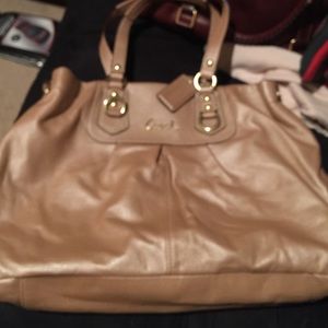 Coach purse gold shimmer
