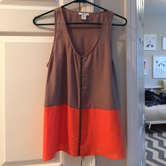 Bar III beaded color block tank