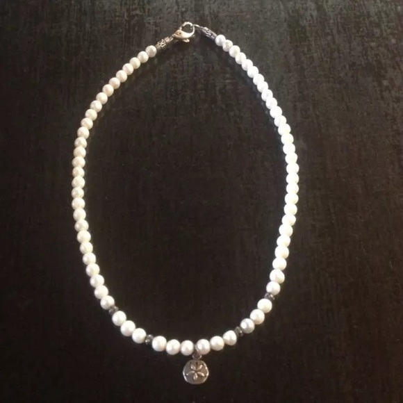 Fresh Water Pearl Dolphin Clasp Necklace