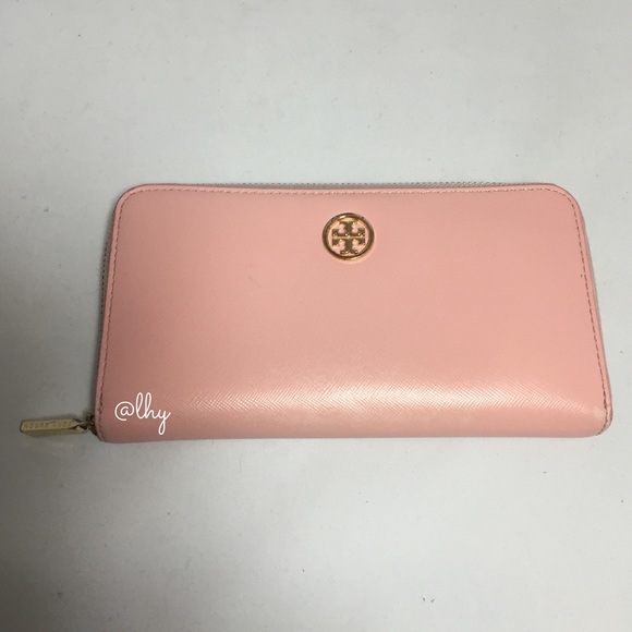 TORY BURCH ROBINSON PINK ZIP WALLET