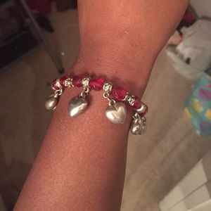 UO Heart Charm Bracelet
