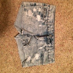 Denim shorts