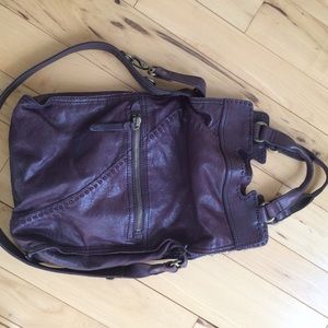 Lucky Brand Abbey Road Crossbody Leather Purse