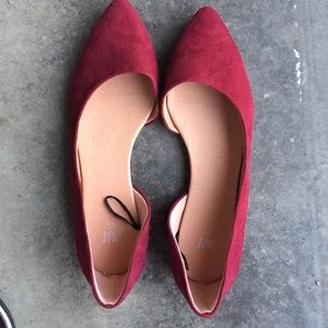 BNWOT WINE COLOR D'orsay H&M flats