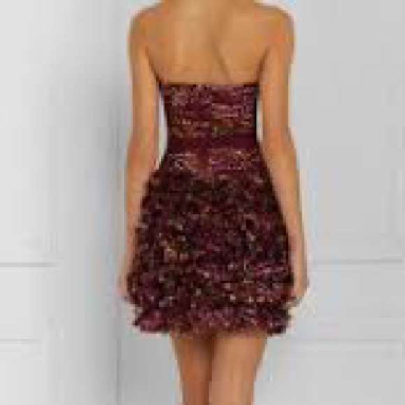 BCBGMAXAZRIA Dress multi color size 6 with belt - Picture 2 of 4