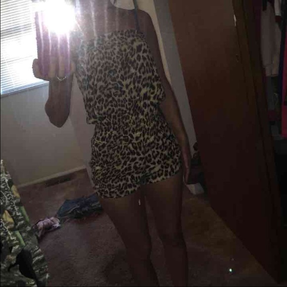 Cheetah romper