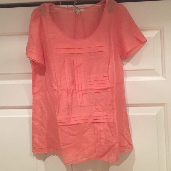 Gap Peach Blouse Medium
