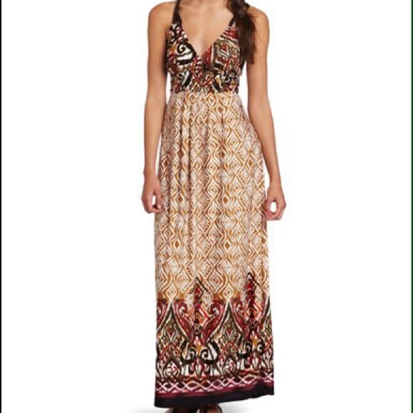 Braided Strap Multicolor Maxi dress