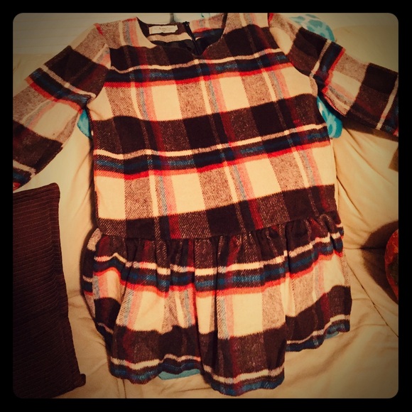 Peplum plaid shirt