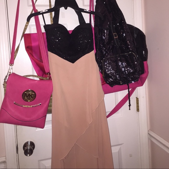 Elegant, sheer, fancy, highlow dress