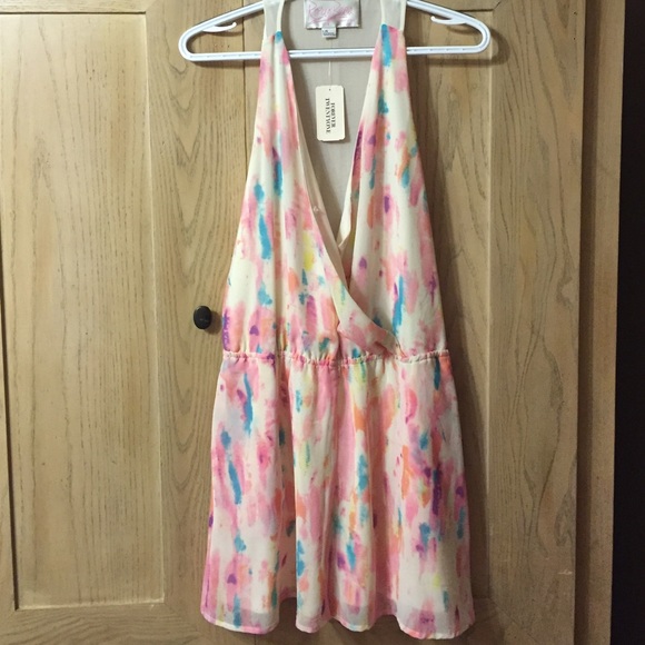 Forever21 multi-pastel romper